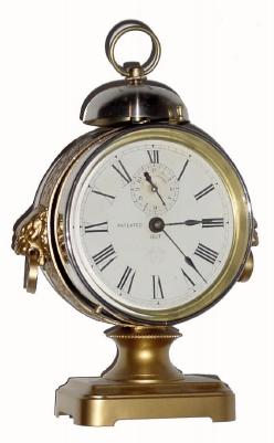 C.1890, Ansonia LE GRANDE, one Day time and alarm, with restorations. — Antique Clocks Price Guide