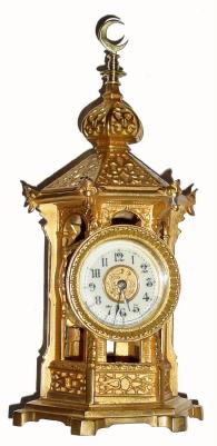 C.1892, Ansonia, TEMPLE, in excellent restored condition. — Antique Clocks Price Guide