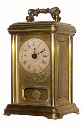 C.1882, Yale Clock Co., New Haven, Conn, "Carriage Clock", 8-day in generally good condition. — Antique Clocks Price Guide