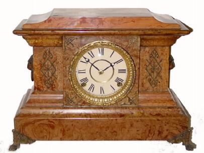 C.1892 (dated case) Seth Thomas Adamantine, with restorations. — Antique Clocks Price Guide