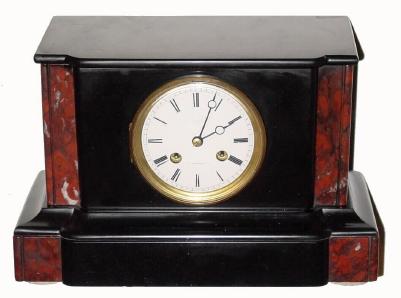 C.1880, Japy Freres, 8-day time/strike marble mantel clock. — Antique Clocks Price Guide