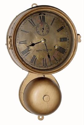 C.1910, Seth Thomas Clock Co., "Ship's Bell", 30-hour outside bell ships strike clock, as-found. — Antique Clocks Price Guide