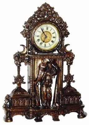 C.1904, Ansonia FAVORITE, cast metal novelty clock in nice restored condition. — Antique Clocks Price Guide