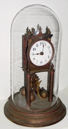 C.1935, German, Kieninger and Obergfell, 400 day clock, as-found, less dome and quite dirty. — Antique Clocks Price Guide