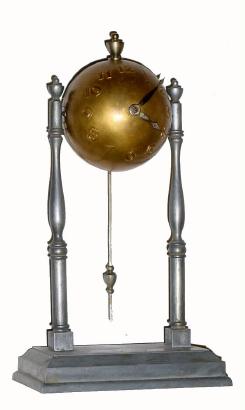 C.1941, Globe Clock Co., small globe novelty clock. — Antique Clocks Price Guide