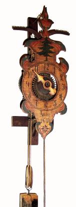 C.1935, German, Copy of the famous Columbus clock, one day, weight driven with verge and foliot escapement. — Antique Clocks Price Guide