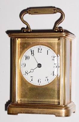 C.1901, Chelsea Clock Co., Boston, serial No. 8081, early carriage clock in very good condition. — Antique Clocks Price Guide