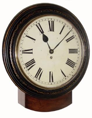 C.1890, English, Fusee Drop Dial, in excellent restored condition. — Antique Clocks Price Guide