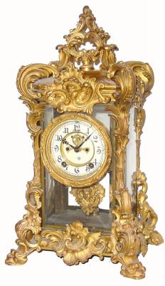 C.1905, Ansonia REGAL crystal regulator in excellent original condition. — Antique Clocks Price Guide