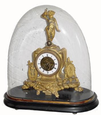 C.1885, French, Conical Pendulum clock under original dome and in very good condition. — Antique Clocks Price Guide