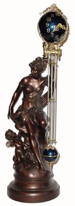 C.1906, Ansonia, FORTUNA swing clock in restored condition. — Antique Clocks Price Guide