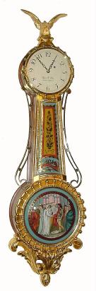 C.2003, Wayne Cline, Bowling Green, KY, 8-day, 1-weight, Girandole timepiece. — Antique Clocks Price Guide