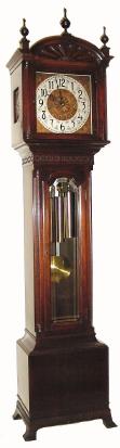C.1920, Colonial Mfg. Co., Zeeland, MI, Grandmother Clock, model 1397, 3-weight with Westminster chimes. — Antique Clocks Price Guide