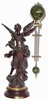 C.1895, French, Ball Swinger in excellent restored condition (statue refinished by Carrick). — Antique Clocks Price Guide