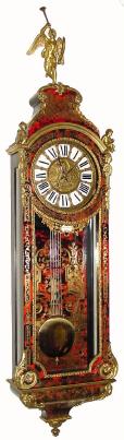 C.1890, French, for Bigelow and Kennard, Boston (porcelain plaque with name fired in), Boulle style wall clock in good condition. — Antique Clocks Price Guide