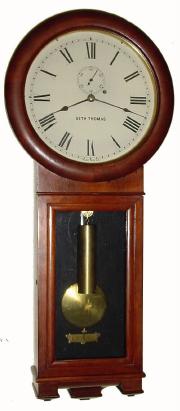 C.1900. Seth Thomas Clock Co., Thomaston, Conn. 8-day weight driven "Regulator No. 2". — Antique Clocks Price Guide