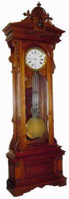 C.1886, Wm. L. Gilbert, "REGULATOR No. 8, Standing", in good restored condition. — Antique Clocks Price Guide