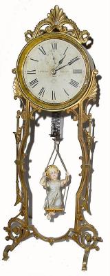 C.1894, Ansonia, "Jumper No. 2" in very good restored condition. — Antique Clocks Price Guide