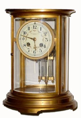 C.1900, French, Vincenti, for Shreve, Crump and Low, Oval Crystal Regulator in very good to excellent original condition. — Antique Clocks Price Guide