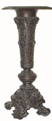 C.1895, Ansonia, Large Cast Pedestal for a lamp or swing clock. — Antique Clocks Price Guide