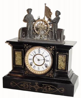 C.1894, Ansonia "MECHANICAL CLOCK", in generally good restored condition. — Antique Clocks Price Guide