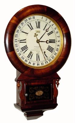 C.1870, Ansonia Brass  and  Copper Co., DROP EXTRA, Calendar, — Antique Clocks Price Guide