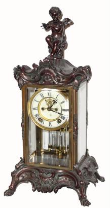 C.1905, Ansonia EULOGY, fancy crystal regulator in excellent restored condition. — Antique Clocks Price Guide