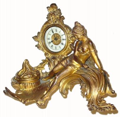 C.1907, Ansonia, BOUDOIR INK, — Antique Clocks Price Guide