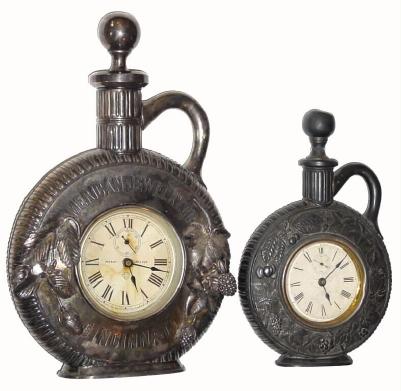 C.1886, (Lot of 2) Ansonia "JUG" model, one large and one small. — Antique Clocks Price Guide