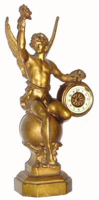C.1906, Waterbury Clock Co., "ART" novelty figural clock in very good condition, — Antique Clocks Price Guide