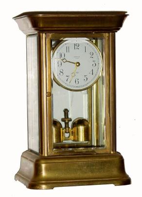 C.1904, Tiffany Electric Mfg. Co., Buffalo, NY, "Tiffany Never-Wind" Electric battery mantel clock. — Antique Clocks Price Guide