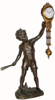 C.1910, German, Junghans, BATBOY swing clock in very good original condition. — Antique Clocks Price Guide