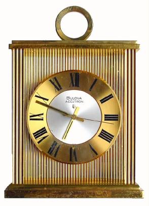 C.1965, Swiss, Bulova ACCUTRON carriage timepiece in generally good original condition. — Antique Clocks Price Guide