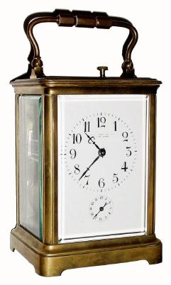 C.1900, French, Grand Sonnerie Carriage Clock with alarm and repeat in Corniche case. — Antique Clocks Price Guide
