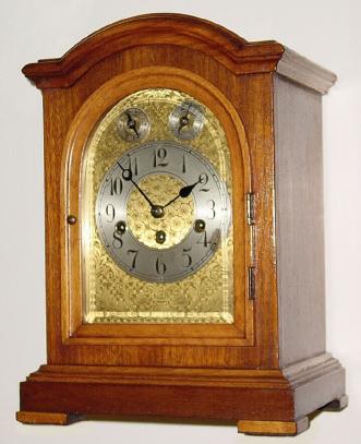 C.1910, German, Junghans Westminster bracket clock in very good restored condition, — Antique Clocks Price Guide