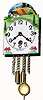 C.1930, German, "Schatz", 30 Hour Porcelain dial pendulette in very good original condition. 
