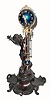 Mixed lot: C.1900, Ansonia novelty statue, now with a new Chinese swinging arm (miniature).