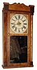 C.1838, David Dutton, Mont Vernon, NH, 30-hour time/strike/alarm wood movement column and splat shelf clock.
