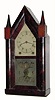 C.1850, Chauncey Jerome, New Haven, CT, 8-day steeple clock. This clock has an excellent original painted dial, great hands and acid etched tablet.