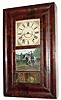 C.1841, (dated label) Mellish and Murdock, Woodstock, VT, 30 hour wood works "OG" in generally good condition.