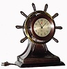 C.1932, Chelsea Clock Co., "Sampson" model , Electric (110v.) yacht wheel ship's bell clock.