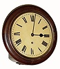 C.1900, German, Winterhalder and Hofmeier, for the English market, 8-day round dial clock.