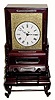 C.1980, Chinese, 2-fusee, crown-verge bracket clock, 8-day time and strike The rosewood case is in good condition,