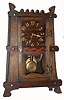 C.1905, Wm. L. Gilbert, "ROSA", mission mantel clock in excellent original condition.