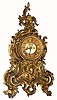 Mixed Lot, C.1900, French Cast Brass case in the Louis XVI style, now with an Ansonia open escape movement,