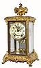 C.1905, Ansonia CROWN, 4-glass crystal regulator in very good original condition.