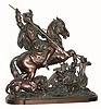 C.1900, Ansonia Clock Co., Top Decoration, the Boar Hunter, in excellent restored condition.