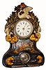 C.1860, American Clock Co., 8-Day Iron front, in excellent original condition, with original case paint and decorations.