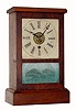 C.1860, Wm. L. Gilbert, Small cottage clock with alarm movement by S. B. Terry.