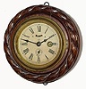 C.1880, Ansonia "CABLE LEVER", 4-Inch time, the case refinished and movement cleaned; with original dial and hands.